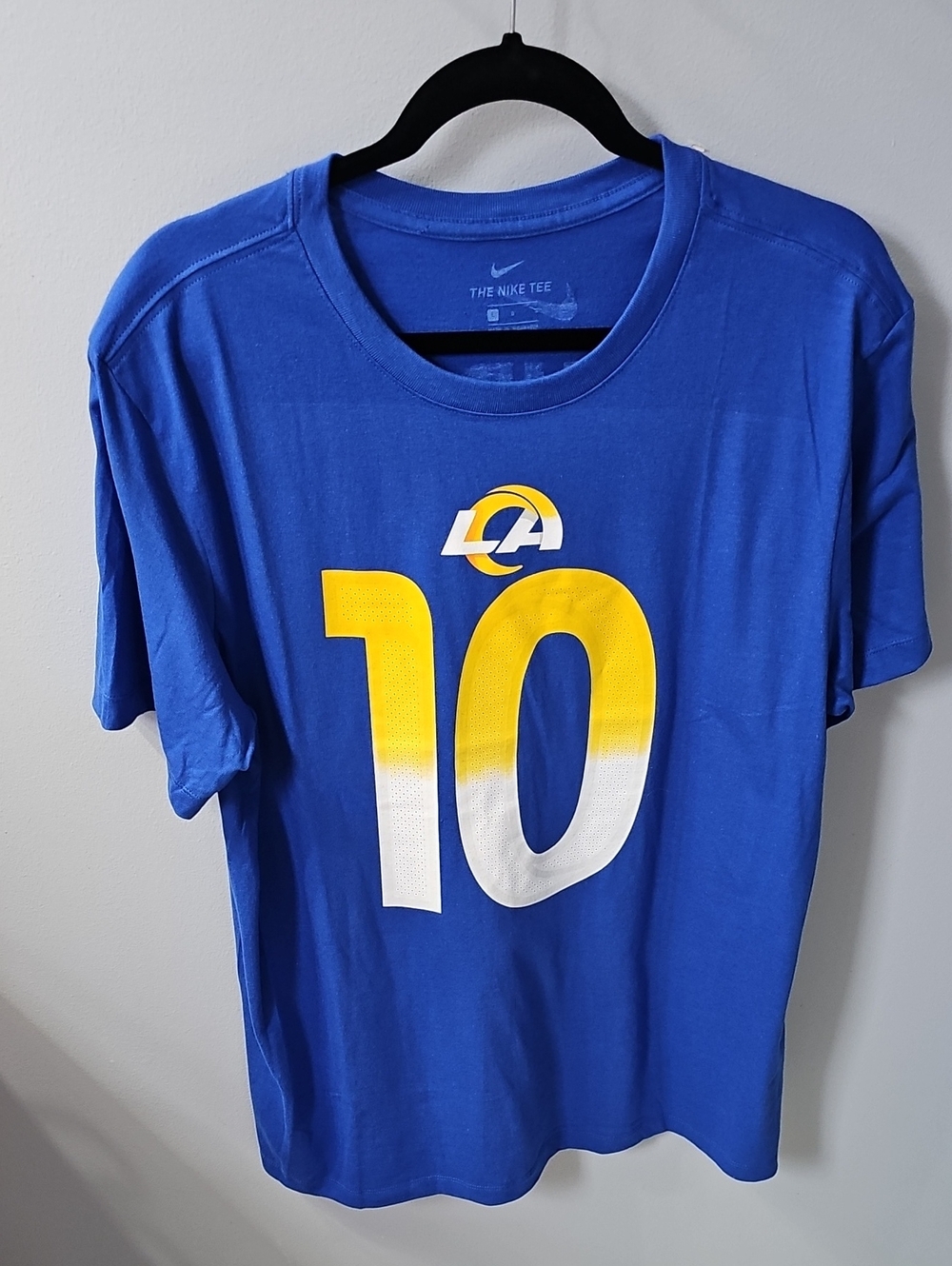 Nike Los Angeles Rams Cooper Kupp #10 NFL Name & Number T-Shirt LG